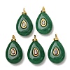 Dyed Natural Malaysia Jade Pendants GG-CBAA798-01G-04-1