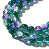 Crackle Glass Beads Strands CCG-C002-6mm-03-3
