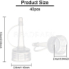 40Pcs PP Plastic Bottle Replacement Caps KY-BC0001-22-2