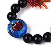 Handmade Lampwork Beads Strands LAMP-N028-08-3