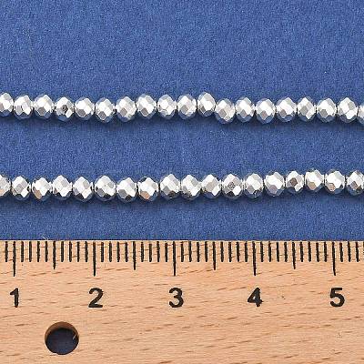 Electroplate Glass Beads Strands X-EGLA-D030-15A-06-1