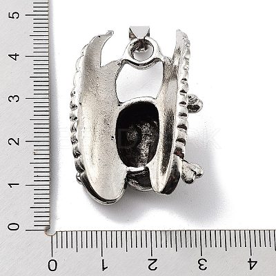 Tibetan Style Alloy Pendants TIBE-L012-040AS-06-1