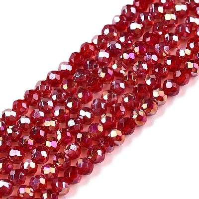 Electroplate Glass Beads Strands EGLA-A044-T2mm-B01-1
