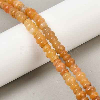 Natural Topaz Jade Beads Strands G-P595-B03-01-1