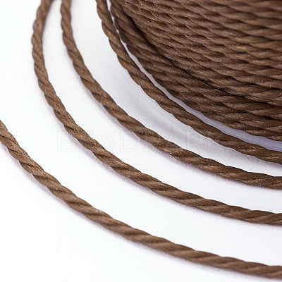 Round Waxed Polyester Cord X-YC-G006-01-1.0mm-03-1