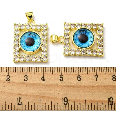 Golden Brass Pendants KK-L209-006G-03-1