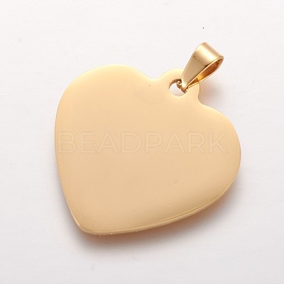 Ion Plating(IP) 304 Stainless Steel Stamping Blank Tag Pendants STAS-F200-05G-1