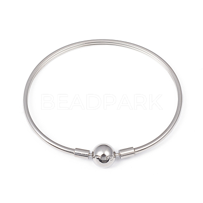 Non-Tarnish 304 Stainless Steel European Style Bangle Making MAK-G014-04P-1
