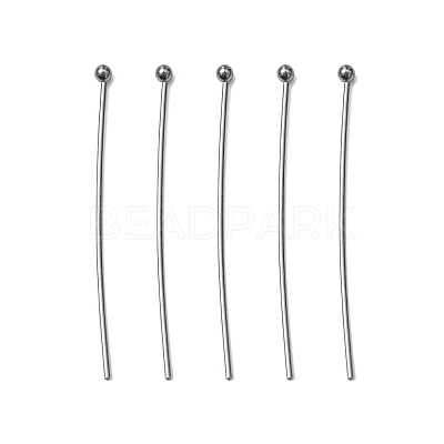 Tarnish Resistant 304 Stainless Steel Ball Head Pins X-STAS-M010-35mm-01-1