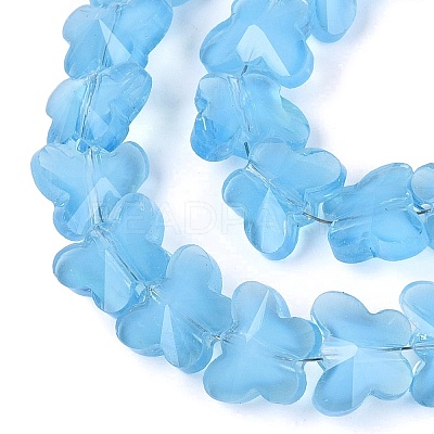 Opaque Glass Beads Strands GLAA-N073-01F-1