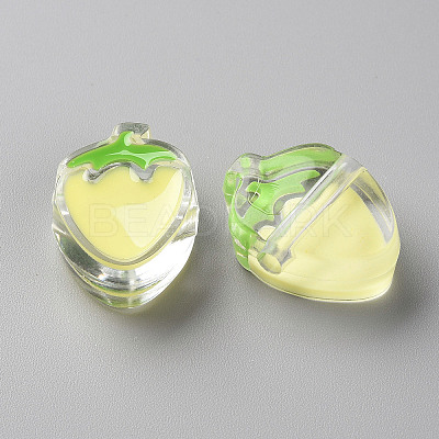 Transparent Enamel Acrylic Beads X1-TACR-S155-003B-1