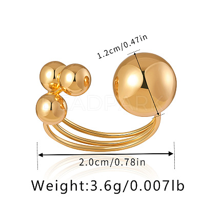 Brass Cuff Rings FS-WG16E06-04-1