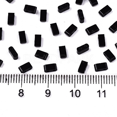 FGB 2-Hole Glass Seed Beads SEED-S031-M-SH49-1
