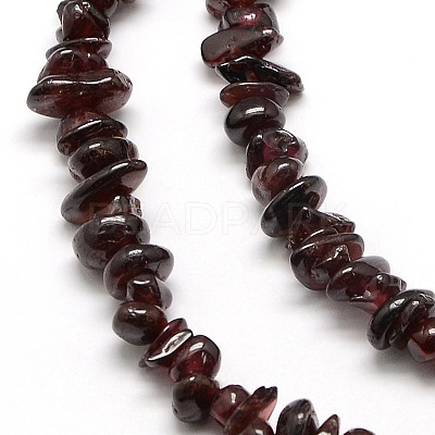 Natural Garnet Beads Strands X-G-P035-14-1