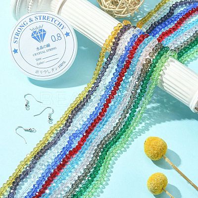 DIY Bling Earring Bracelet Making Kit DIY-YW0007-10-1
