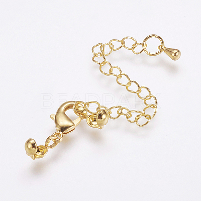 Long-Lasting Plated Brass Chain Extender X-KK-F711-11G-1