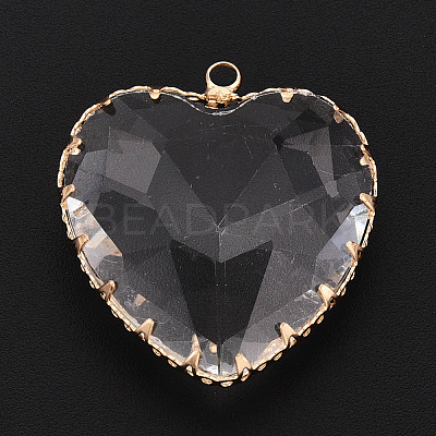 Transparent Glass Pendants KK-N283-01L-G-1