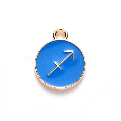 Alloy Enamel Pendants LS-X-ENAM-S124-01B-02F-1