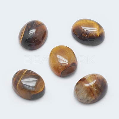 Natural Tiger Eye Cabochons G-G759-Z09-1