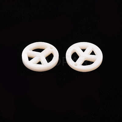 Natural Freshwater Shell Pendants SHEL-T018-15B-1