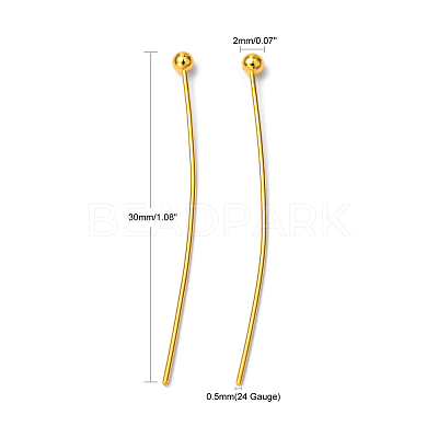 Brass Ball Head Pins KK-R020-07G-1