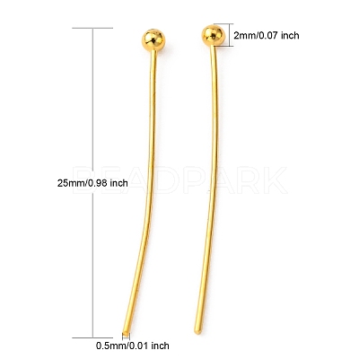 Brass Ball Head pins X-KK-R020-06G-1