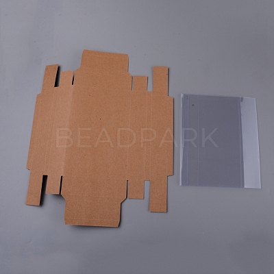 Drawer Kraft Paper Box CON-WH0073-29B-03-1