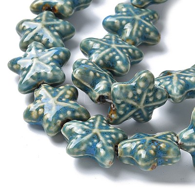 Ocean Series Handmade Porcelain Beads PORC-R002-05-05-1