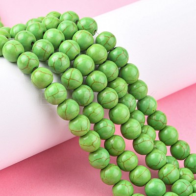Synthetic Turquoise Beads Strands X-TURQ-G106-8mm-02B-1