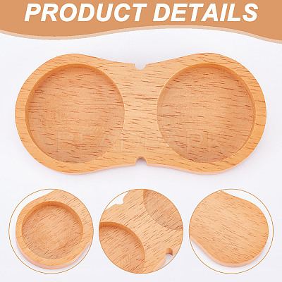 Wood Pepper Grinder Holder AJEW-WH0479-43-1