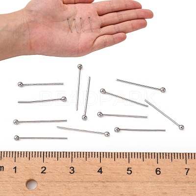 Tarnish Resistant 304 Stainless Steel Ball Head pins STAS-N017-02-18mm-1