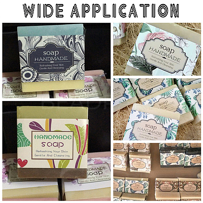 Natural Fragrance Material Theme Pattern Soap Paper Tag DIY-WH0399-69Q-1