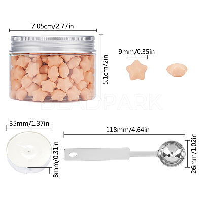 Sealing Wax Particles Kits for Retro Seal Stamp DIY-CP0003-54T-1