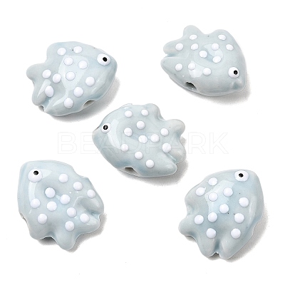 Handmade Porcelain Beads PORC-K010-06I-1