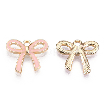 Light Gold Plated Alloy Pendants ENAM-T009-40A-1