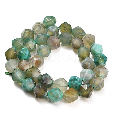 Natural Agate(Dyed & Heated) Beads Strands G-K425-B12-01-1