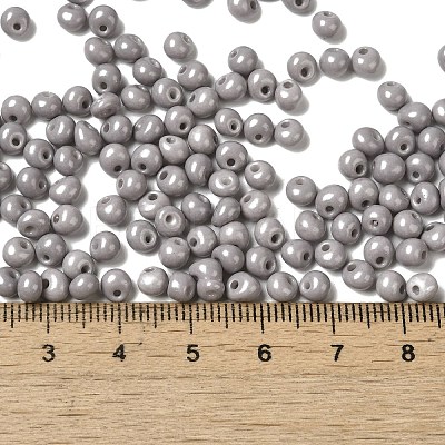 6/0 Opaque Baking Paint Glass Seed Beads SEED-M012-02A-17-1