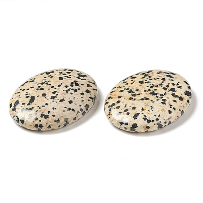 Natural Dalmatian Jasper Worry Stone for Anxiety Therapy G-B036-01J-1