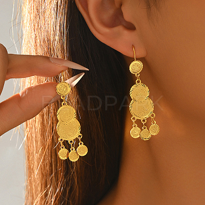 Brass Chandelier Earrings for Women FQ5405-1-1