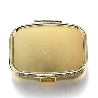 2 Compartmennts Iron Pill Box CON-H013-02G-1