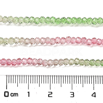 Transparent Painted Glass Beads Strands X1-DGLA-A034-T2mm-A18-1