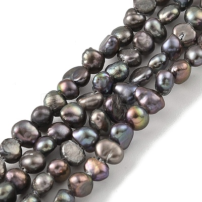 Dyed Natural Cultured Freshwater Pearl Beads Strands PEAR-A006-01B-X-1