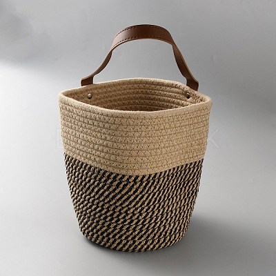 Woven Cotton Storage Baskets AJEW-WH20054-010E-1