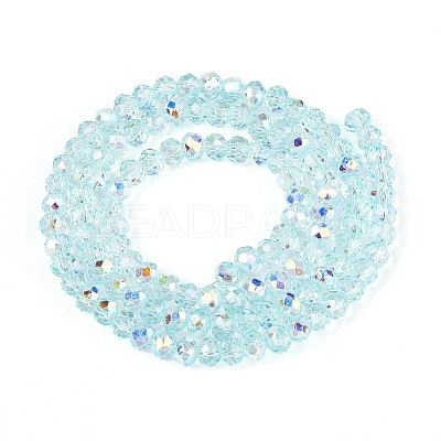 Transparent Glass Beads Strands EGLA-N016-4mm-M-1