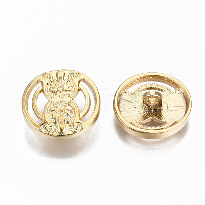 Brass Shank Buttons KK-S356-106G-NF-1