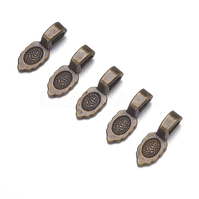 Tibetan Style Pendant Bails X-MAB3357Y-1