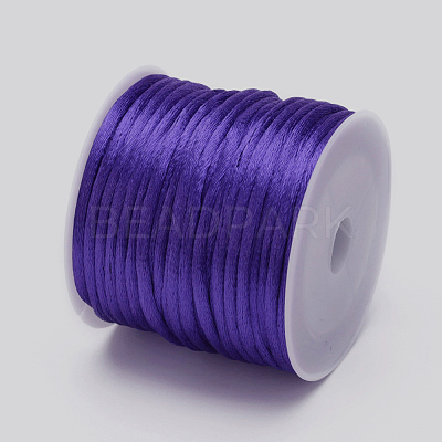 Nylon Satin Rattail Cords NWIR-L006-1mm-08-1