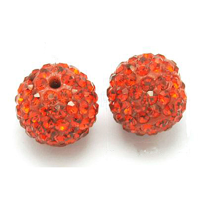 Grade A Rhinestone Pave Disco Ball Beads RB-Q101-4-1
