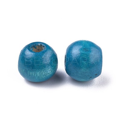 Dyed Natural Wood Beads X-WOOD-Q006-8mm-02-LF-1