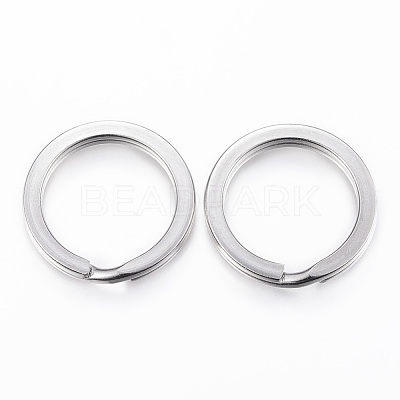 Tarnish Resistant 304 Stainless Steel Split Key Rings STAS-P177-2.1x30mm-P-1